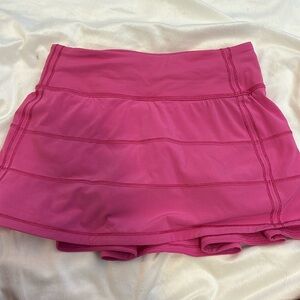Hot Pink Pace Rival Lululemon Athletic Skirt